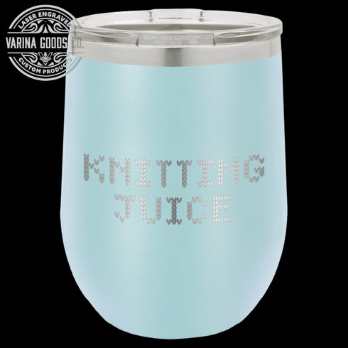 Laser Engraved Knitting Juice Wine Tumbler